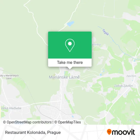 Карта Restaurant Kolonáda