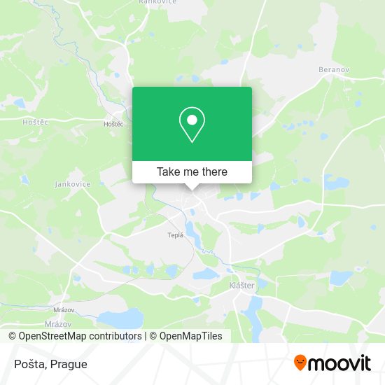 Карта Pošta