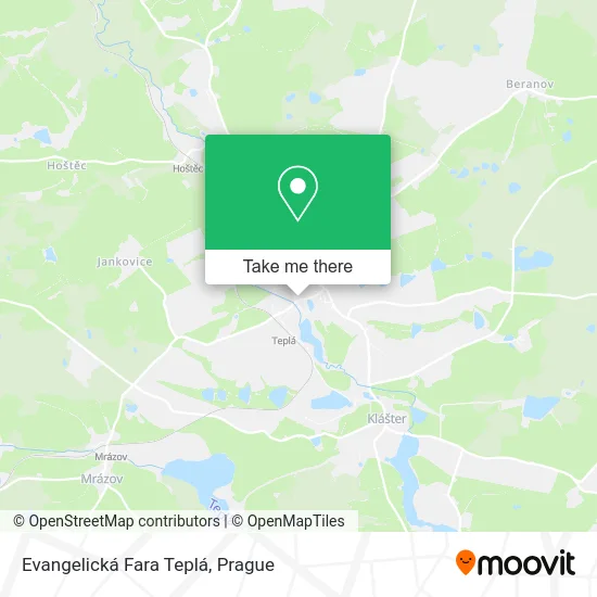 Карта Evangelická Fara Teplá