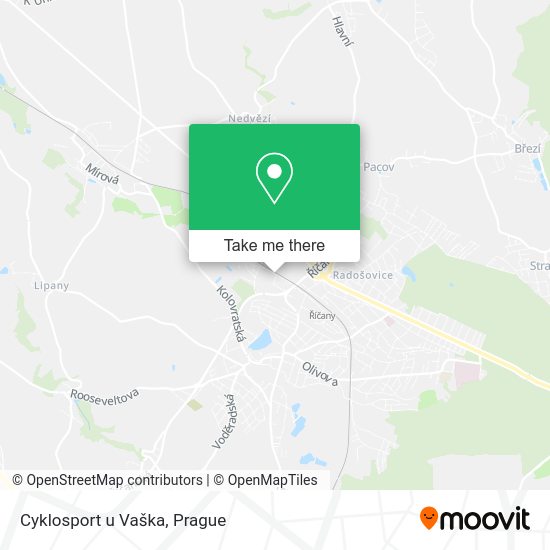 Карта Cyklosport u Vaška