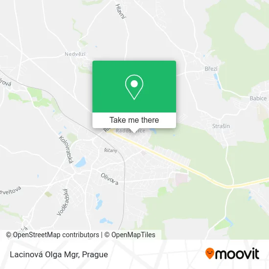 Lacinová Olga Mgr map