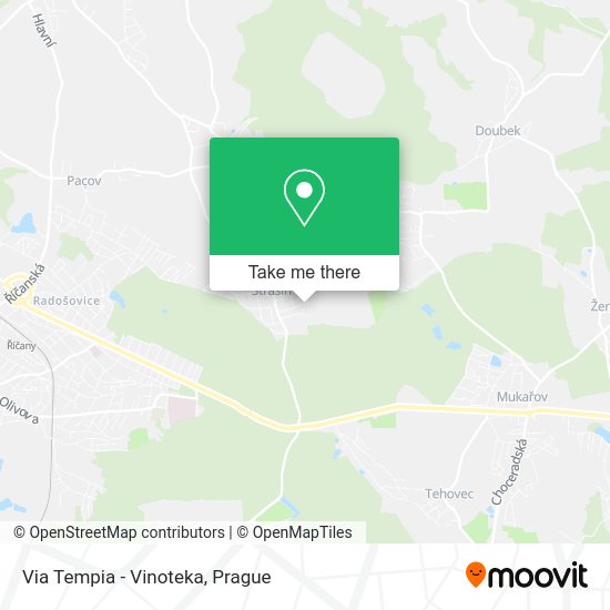 Карта Via Tempia - Vinoteka