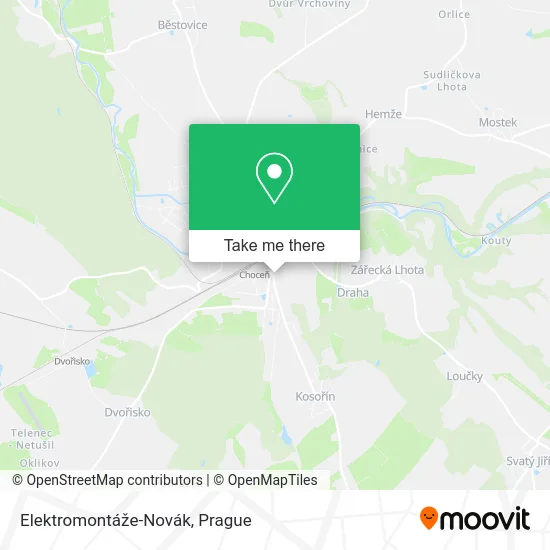 Карта Elektromontáže-Novák