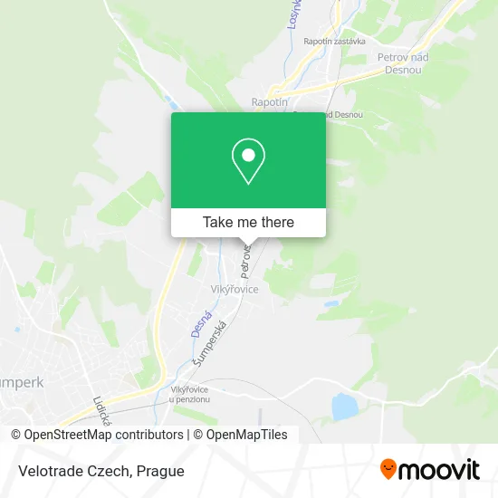 Карта Velotrade Czech