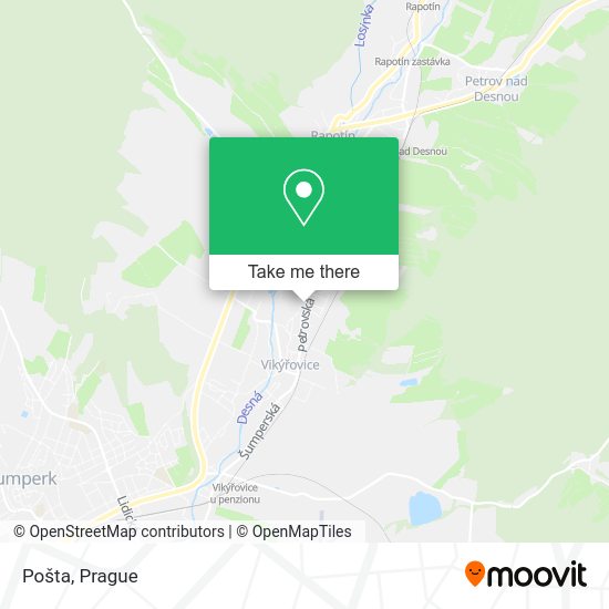 Карта Pošta