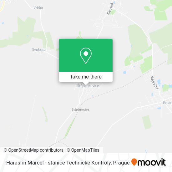 Карта Harasim Marcel - stanice Technické Kontroly