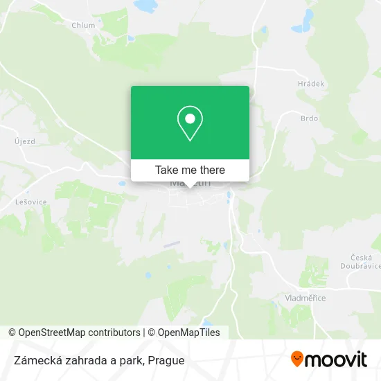 Карта Zámecká zahrada a park