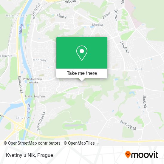 Карта Kvetiny u Nik