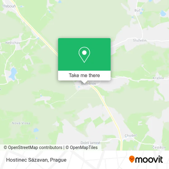 Карта Hostinec Sázavan