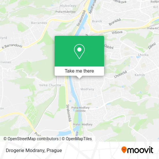 Карта Drogerie Modrany