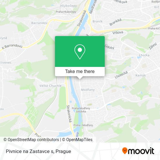 Карта Pivnice na Zastavce s