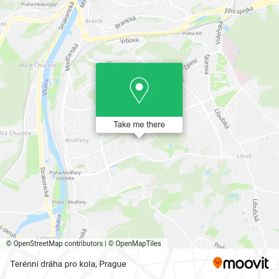 Карта Terénní dráha pro kola