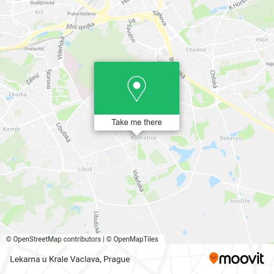 Карта Lekarna u Krale Vaclava