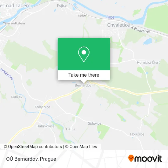Карта OÚ Bernardov