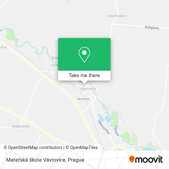 Карта Mateřská škola Vávrovice