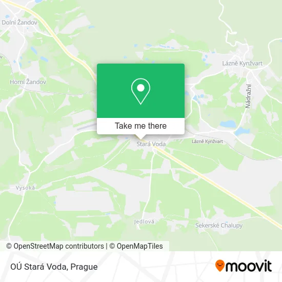 Карта OÚ Stará Voda