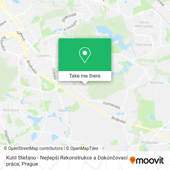 Карта Kutil Stefano - Nejlepší Rekonstrukce a Dokončovací práce