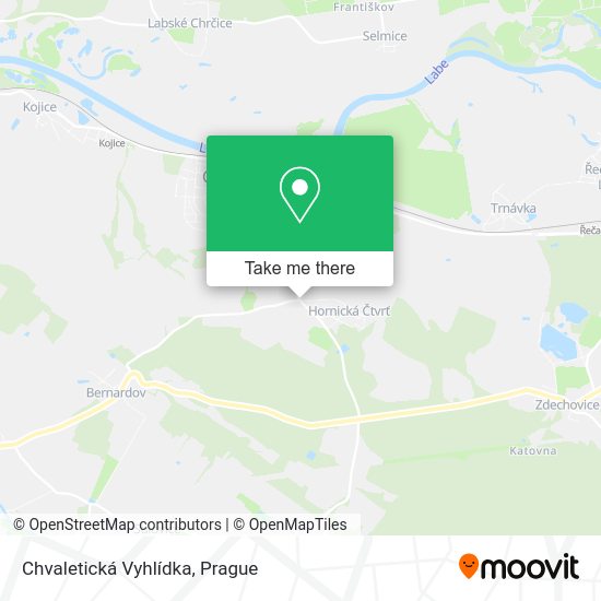 Карта Chvaletická Vyhlídka