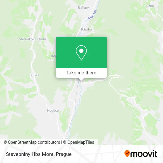 Карта Stavebniny Hbs Mont