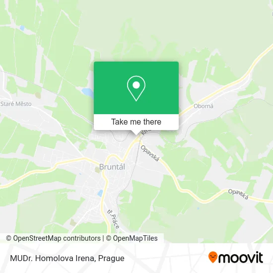 Карта MUDr. Homolova Irena