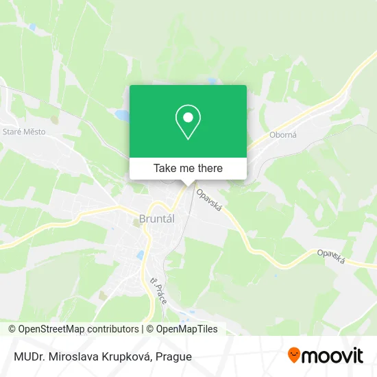 Карта MUDr. Miroslava Krupková