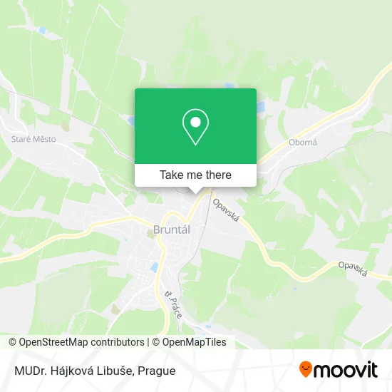 Карта MUDr. Hájková Libuše