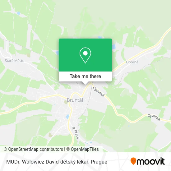 MUDr. Walowicz David-dětský lékař map
