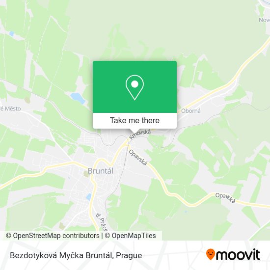 Карта Bezdotyková Myčka Bruntál