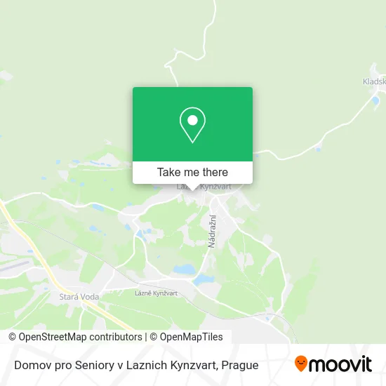 Карта Domov pro Seniory v Laznich Kynzvart
