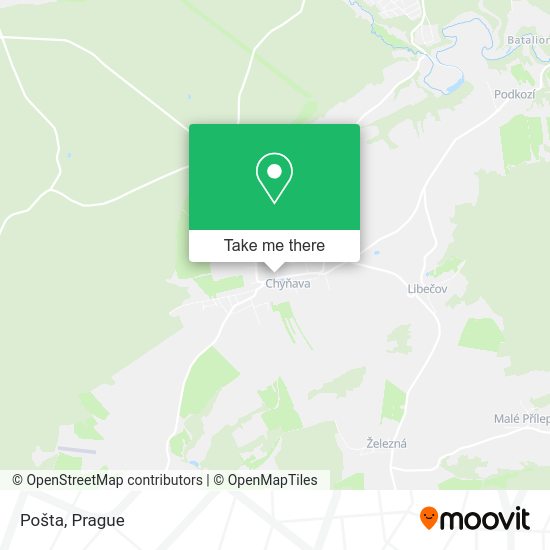Карта Pošta