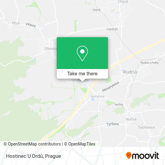 Карта Hostinec U Drdů