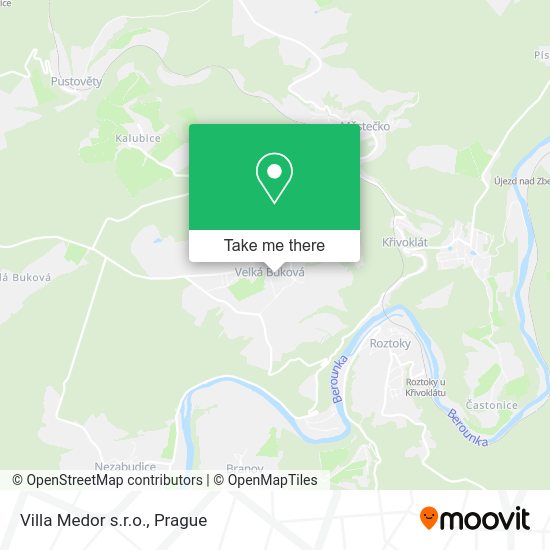 Карта Villa Medor s.r.o.