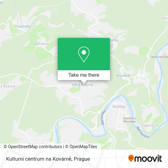 Карта Kulturni centrum na Kovárně