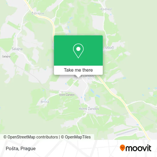 Карта Pošta