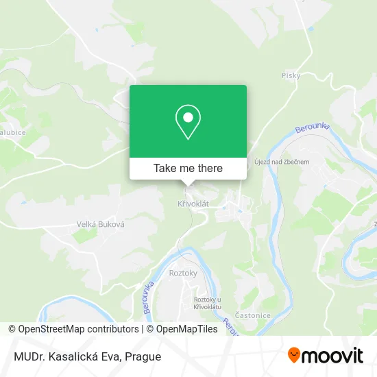 Карта MUDr. Kasalická Eva