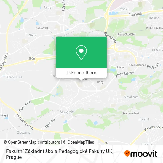 Fakultní Základní škola Pedagogické Fakulty UK map