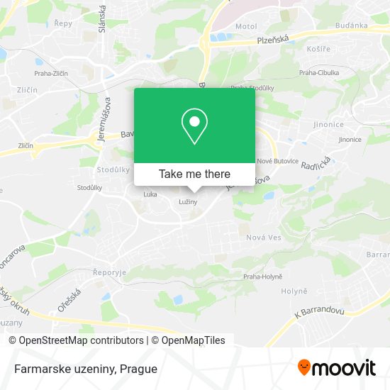 Карта Farmarske uzeniny