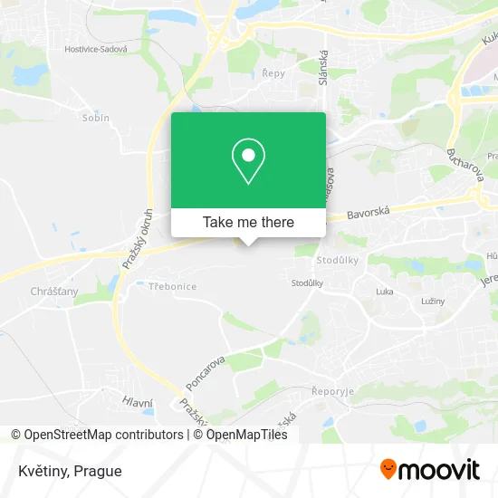 Карта Květiny