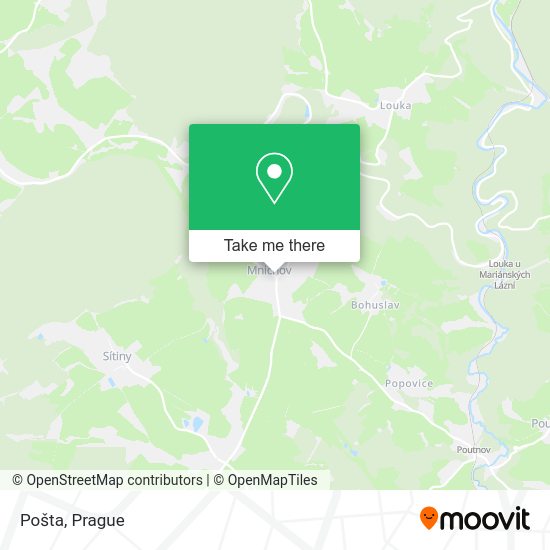 Карта Pošta