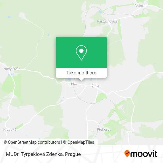 Карта MUDr. Tyrpeklová Zdenka