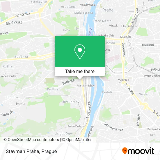 Карта Stavman Praha