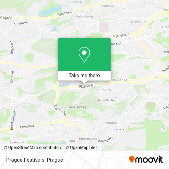 Prague Festivals map