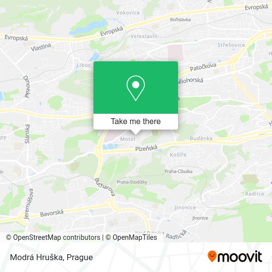 Карта Modrá Hruška