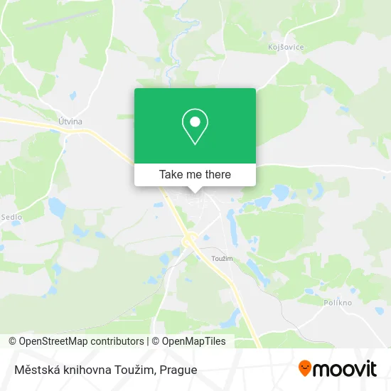 Карта Městská knihovna Toužim