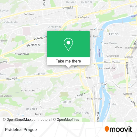 Карта Prádelna