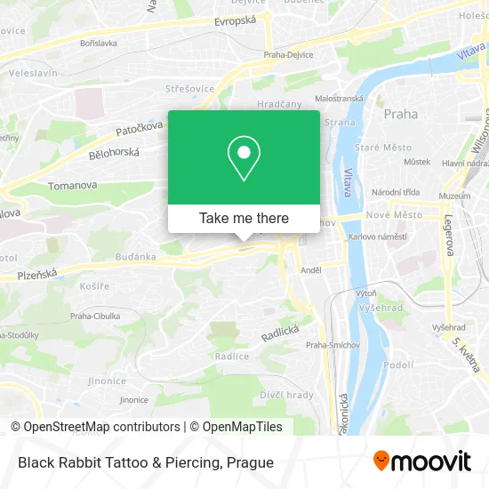 Карта Black Rabbit Tattoo & Piercing