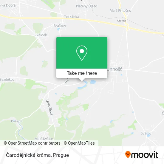 Карта Čarodějnická krčma
