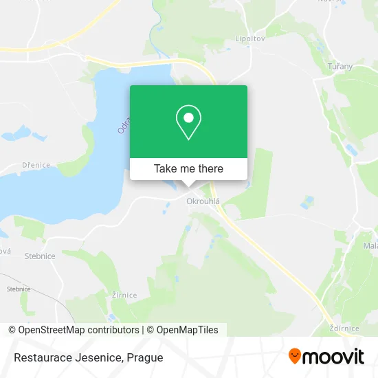 Карта Restaurace Jesenice