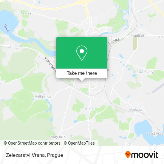 Карта Zelezarstvi Vrana