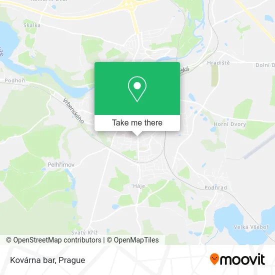 Карта Kovárna bar